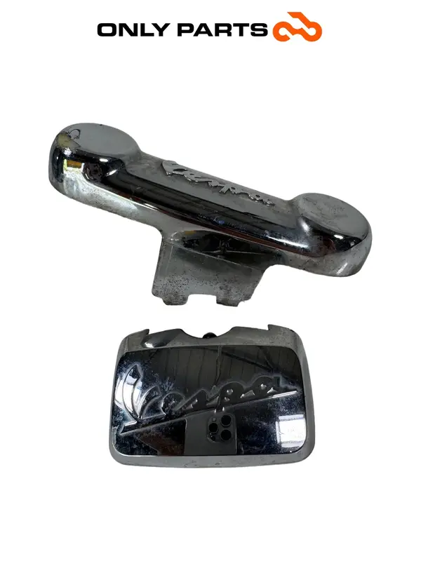 COVER FORCELLA CON PLACCHETTA CROMATA PIAGGIO VESPA LX 125 2011 FORK COVER TRIM