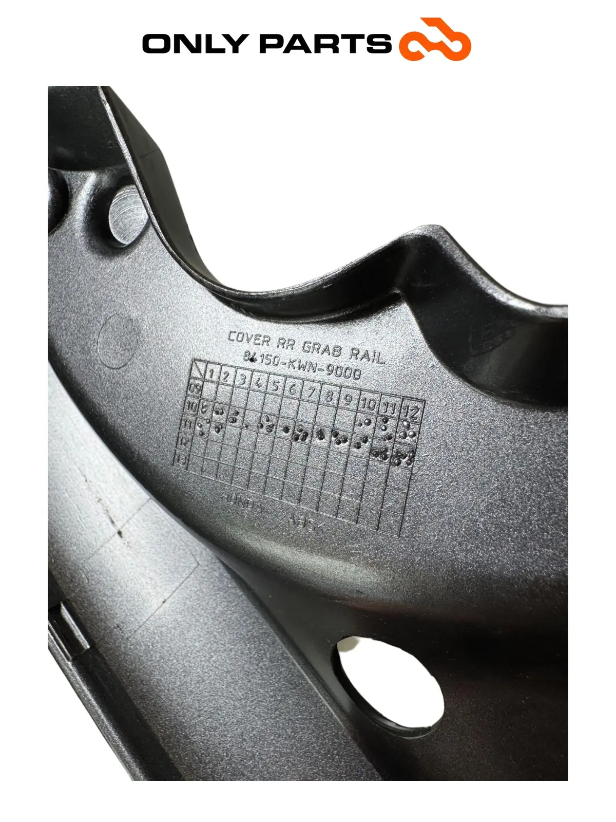 Cover maniglione passeggero Honda PCX 125cc 2011 Grigio usato — foto reale 9