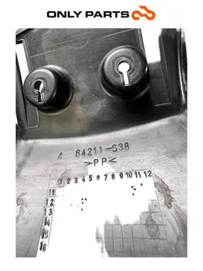 Cover manubrio anteriore Quadro 350 S 2013 Nero usato — foto reale 8