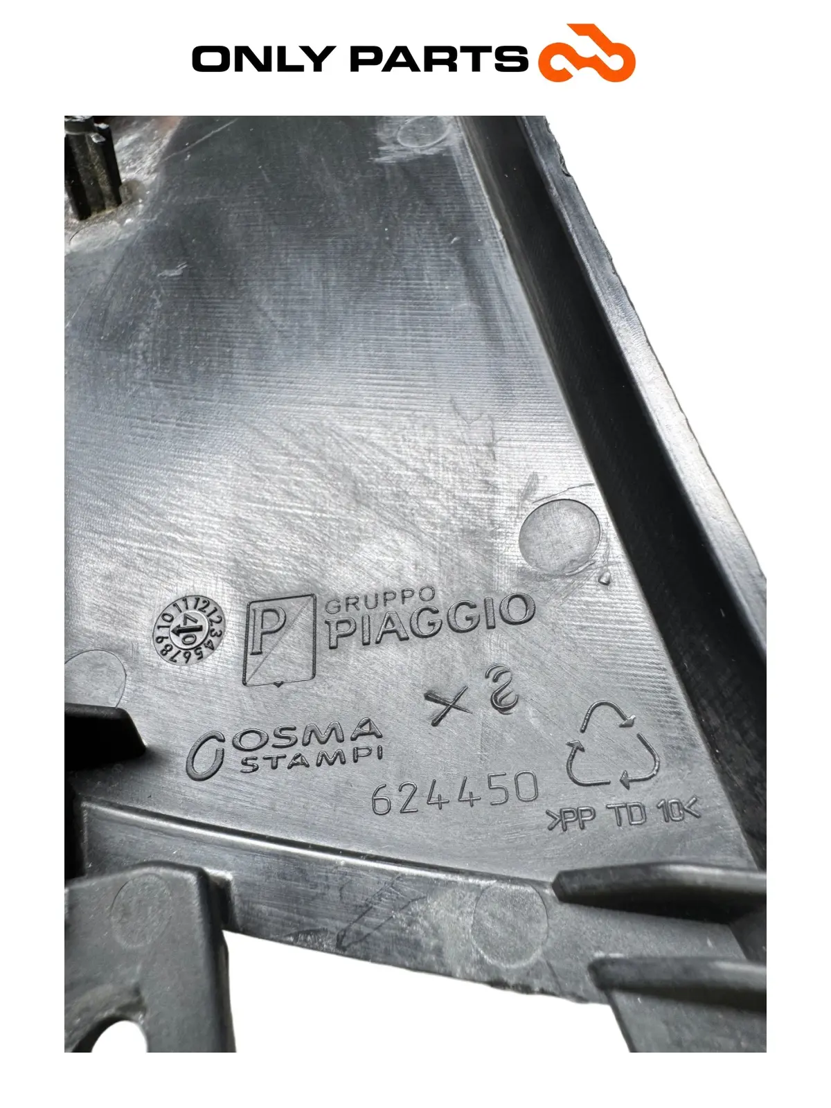Cover plastica carena SX  624450 Piaggio MP3 250cc 2009 Grigio usato — foto reale 8