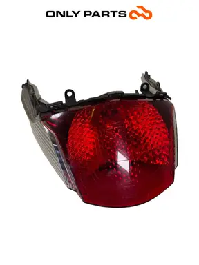 Fanale posteriore con frecce integrate, portalampada e cablaggio Kymco People GTi 300cc 2014 Bianco usato — foto reale 12