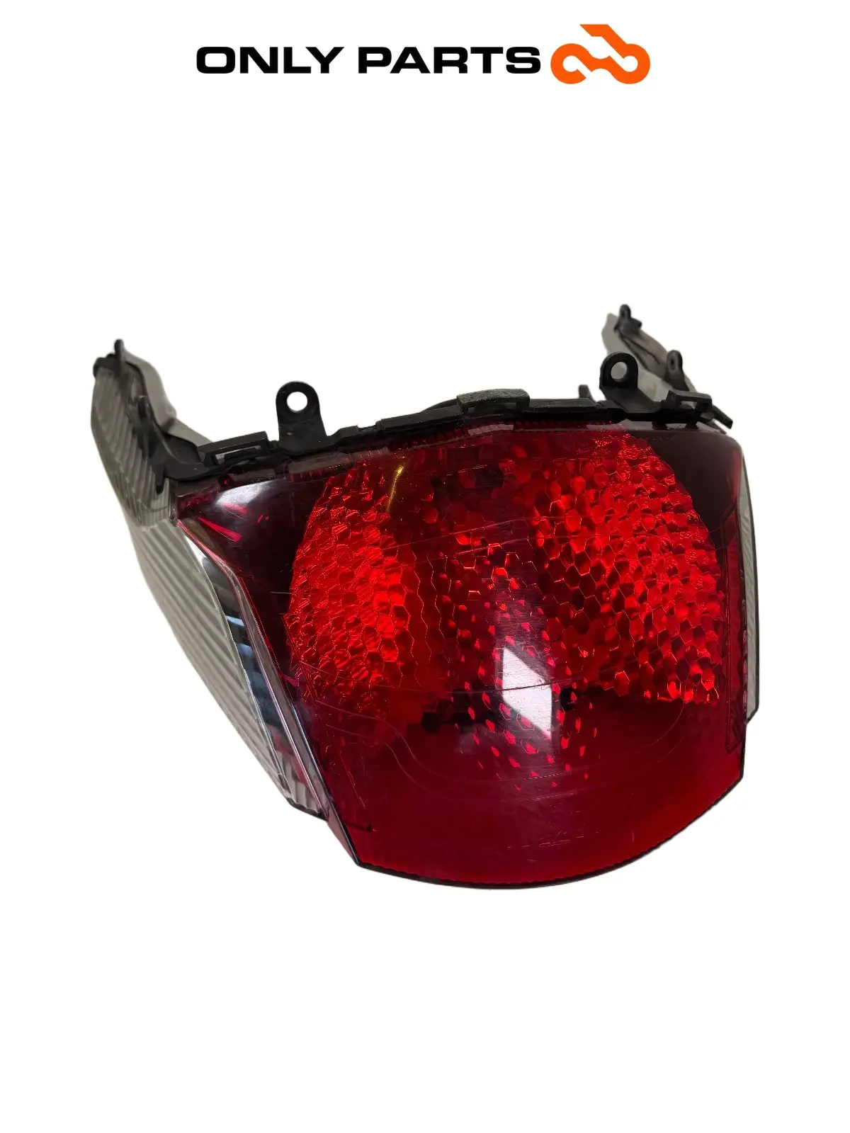 Fanale posteriore con frecce integrate, portalampada e cablaggio Kymco People GTi 300cc 2014 Bianco usato — foto reale 12