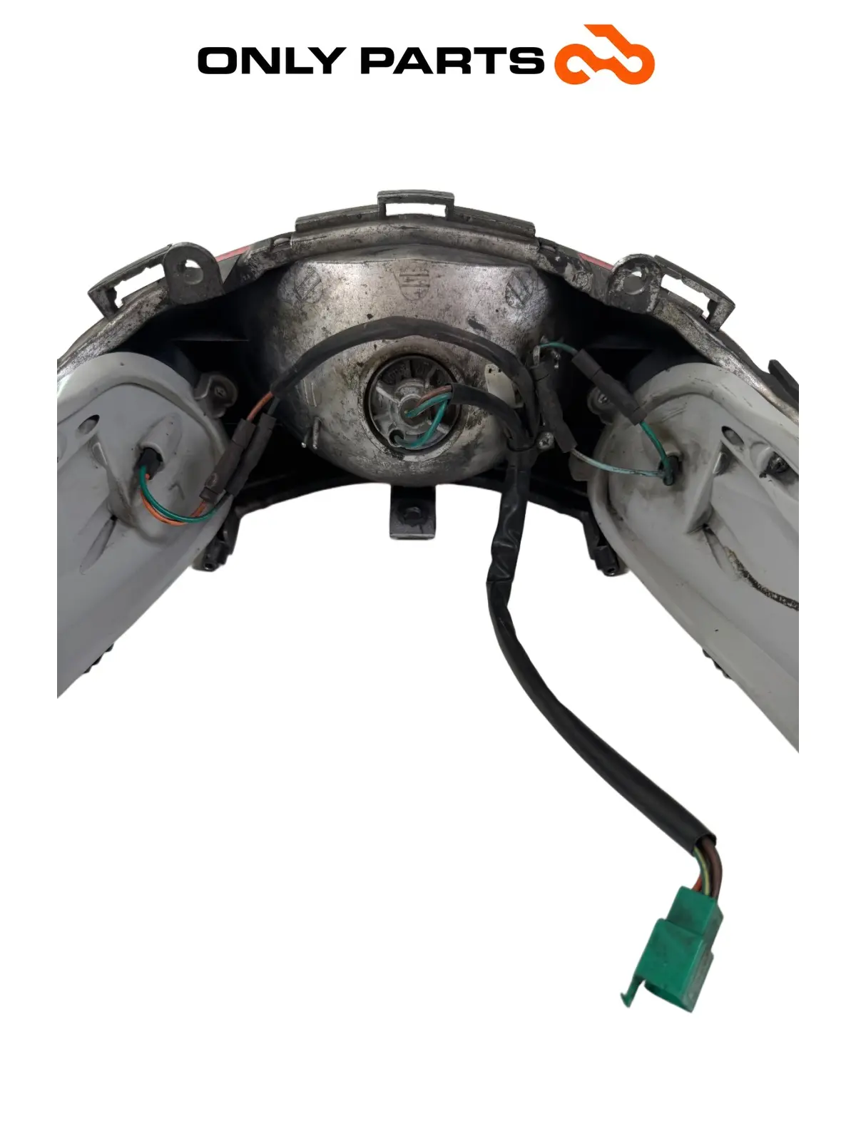 Fanale posteriore con frecce integrate, portalampada e cablaggio Kymco People GTi 300cc 2014 Bianco usato — foto reale 13