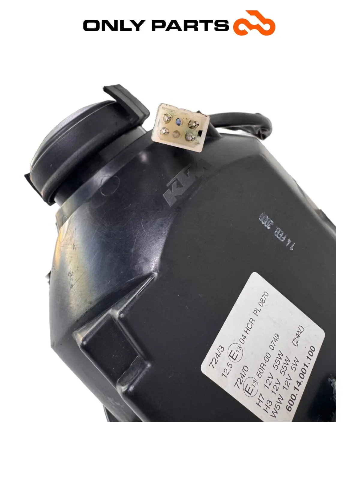 Faro anteriore KTM Super Duke 990cc 2006 Nero/Arancione usato — foto reale 10