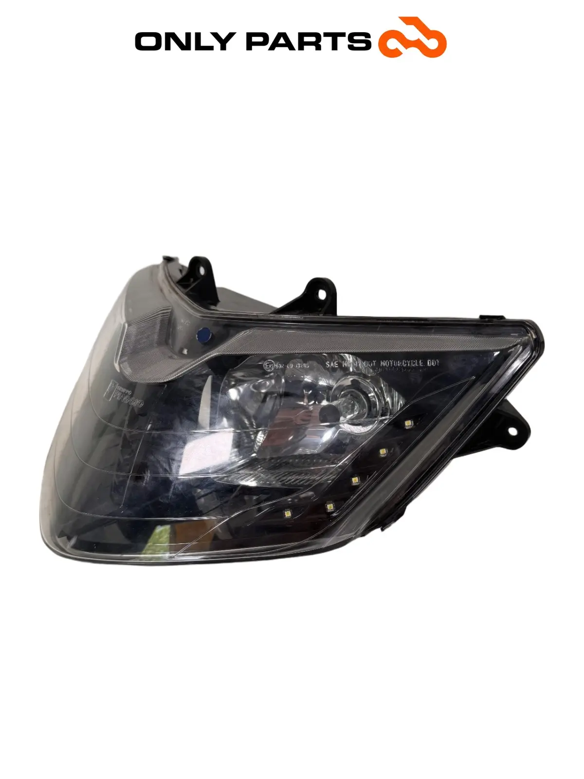 Faro anteriore Piaggio Mp3 Yourban 300cc 2013 Bianco usato — foto reale 7