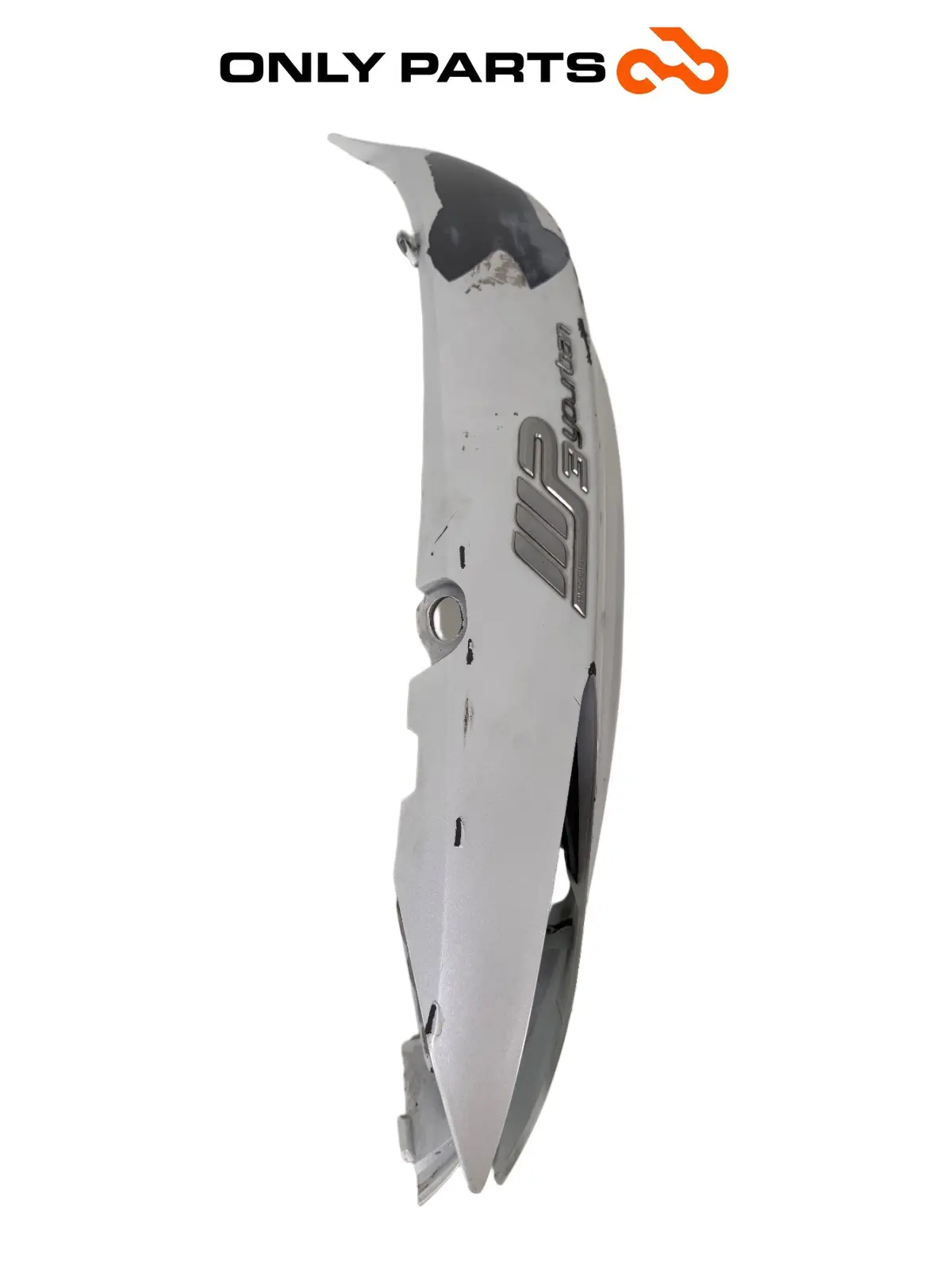 Fianchetto laterale posteriore DX Piaggio Mp3 Yourban 300cc 2013 Bianco usato — foto reale 5