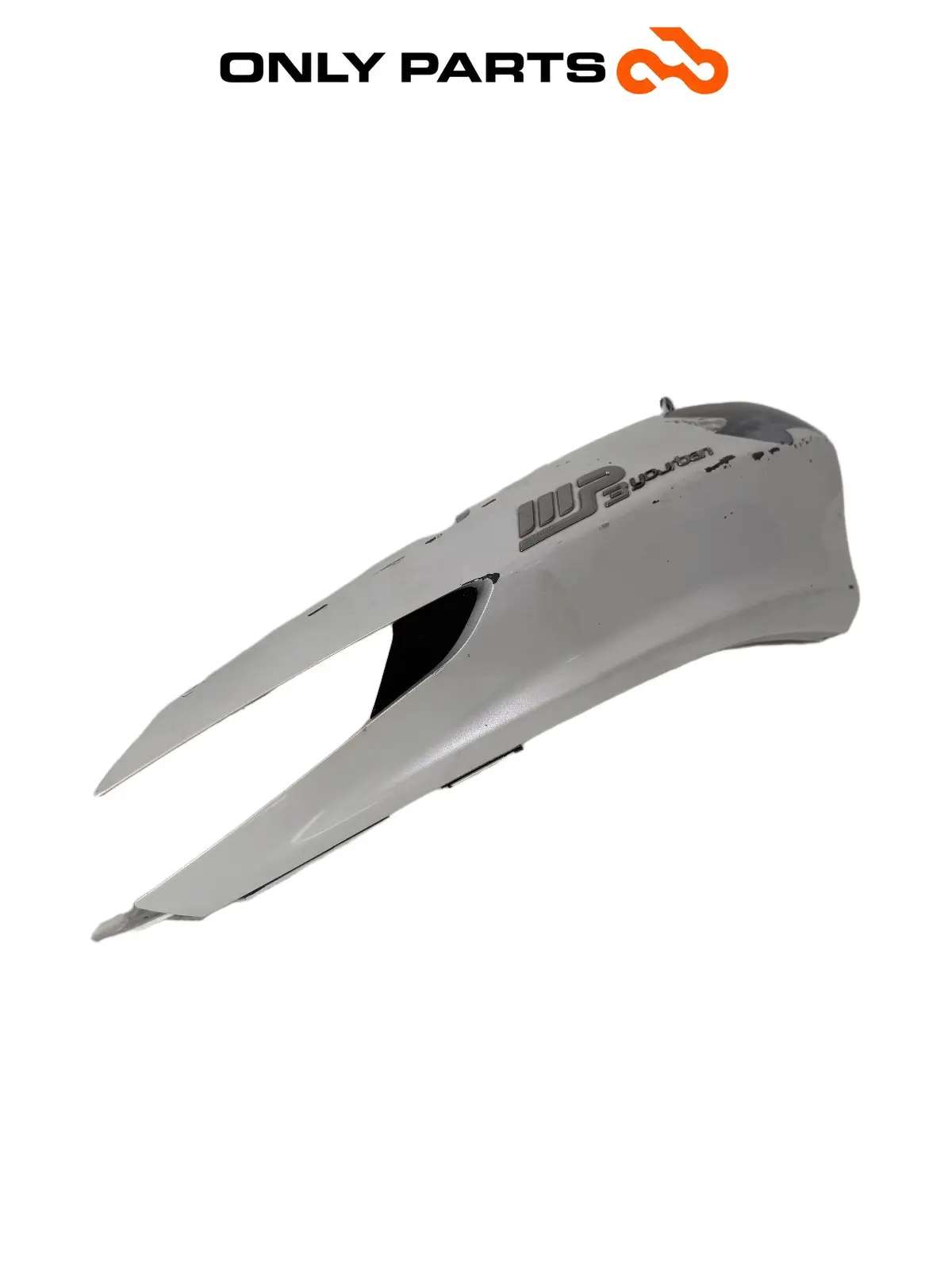 Fianchetto laterale posteriore DX Piaggio Mp3 Yourban 300cc 2013 Bianco usato — foto reale 6