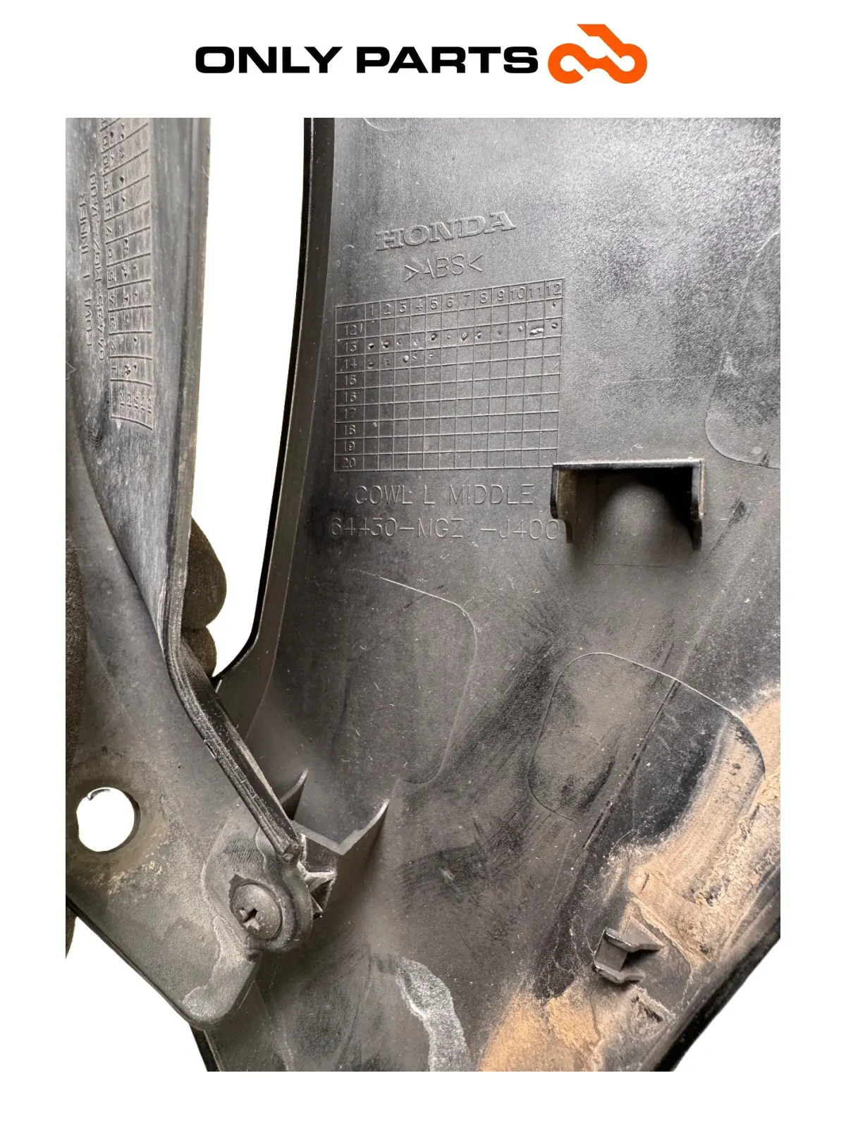 Fianchetto laterale SX / cover radiatore Honda CB 500 F 500cc 2014 Nero usato — foto reale 7