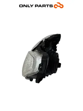 Gruppo ottico anteriore con lente trasparente, parabole e portalampada Kymco People GTi 300cc 2014 Bianco usato — foto reale 6