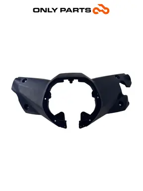 Guscio plastica coprimanubrio inferiore Yamaha X-max 125cc 2014 Grigio opaco usato — foto reale 2