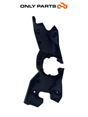 Guscio plastica coprimanubrio inferiore Yamaha X-max 125cc 2014 Grigio opaco usato — foto reale 6