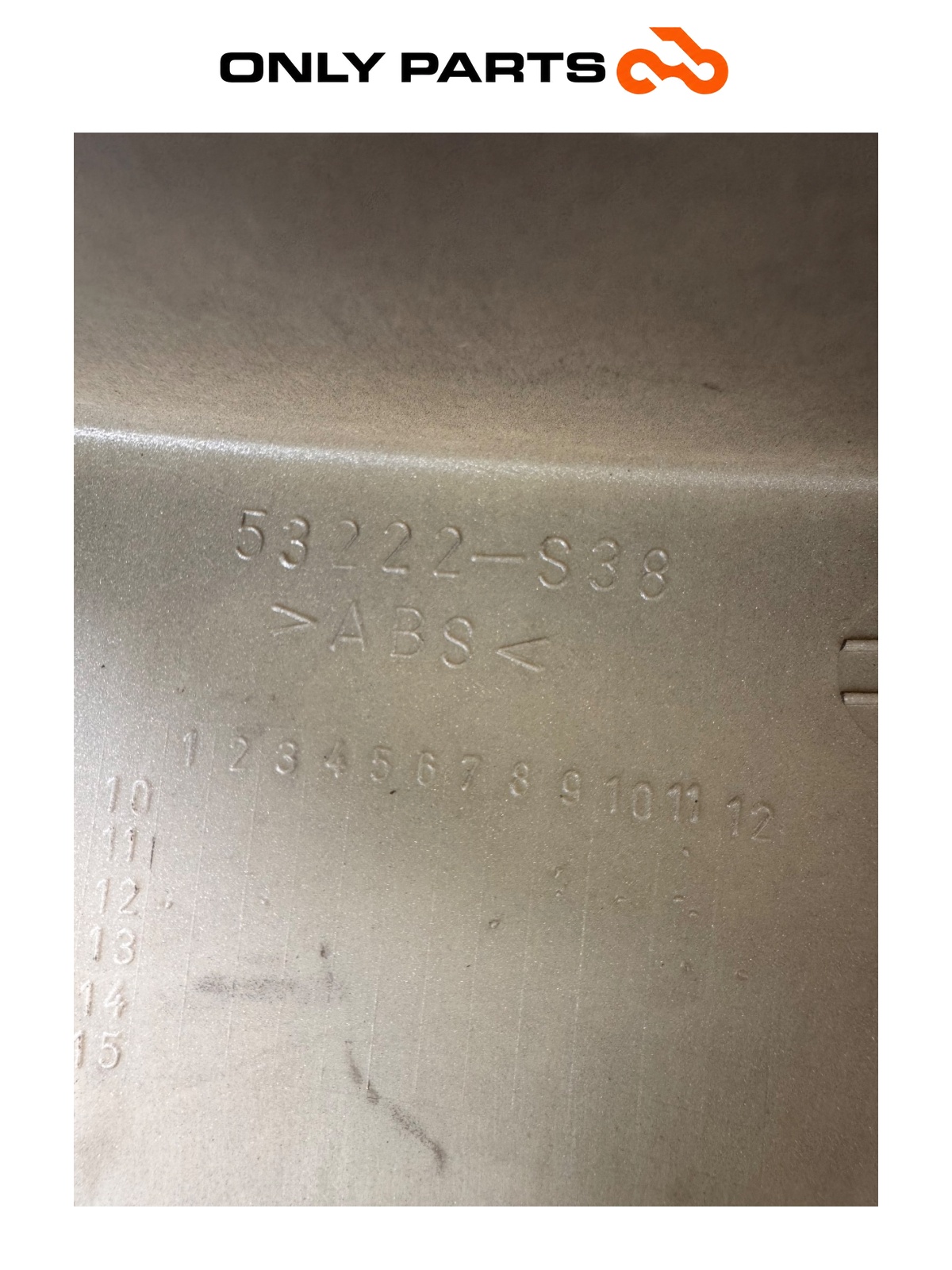 Pod/coperchio superiore manubrio con logo (cod. 53222-S38) Quadro 350 S 2013 Nero usato — foto reale 6