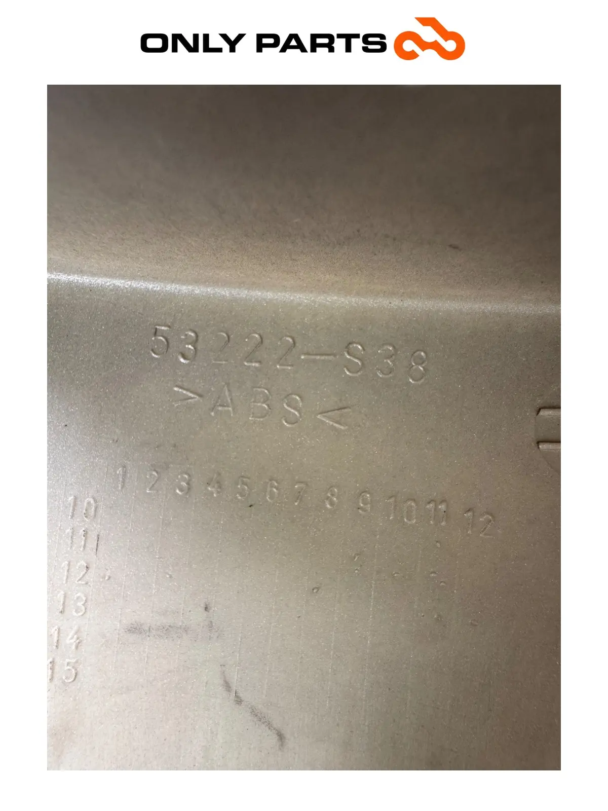Pod/coperchio superiore manubrio con logo (cod. 53222-S38) Quadro 350 S 2013 Nero usato — foto reale 6