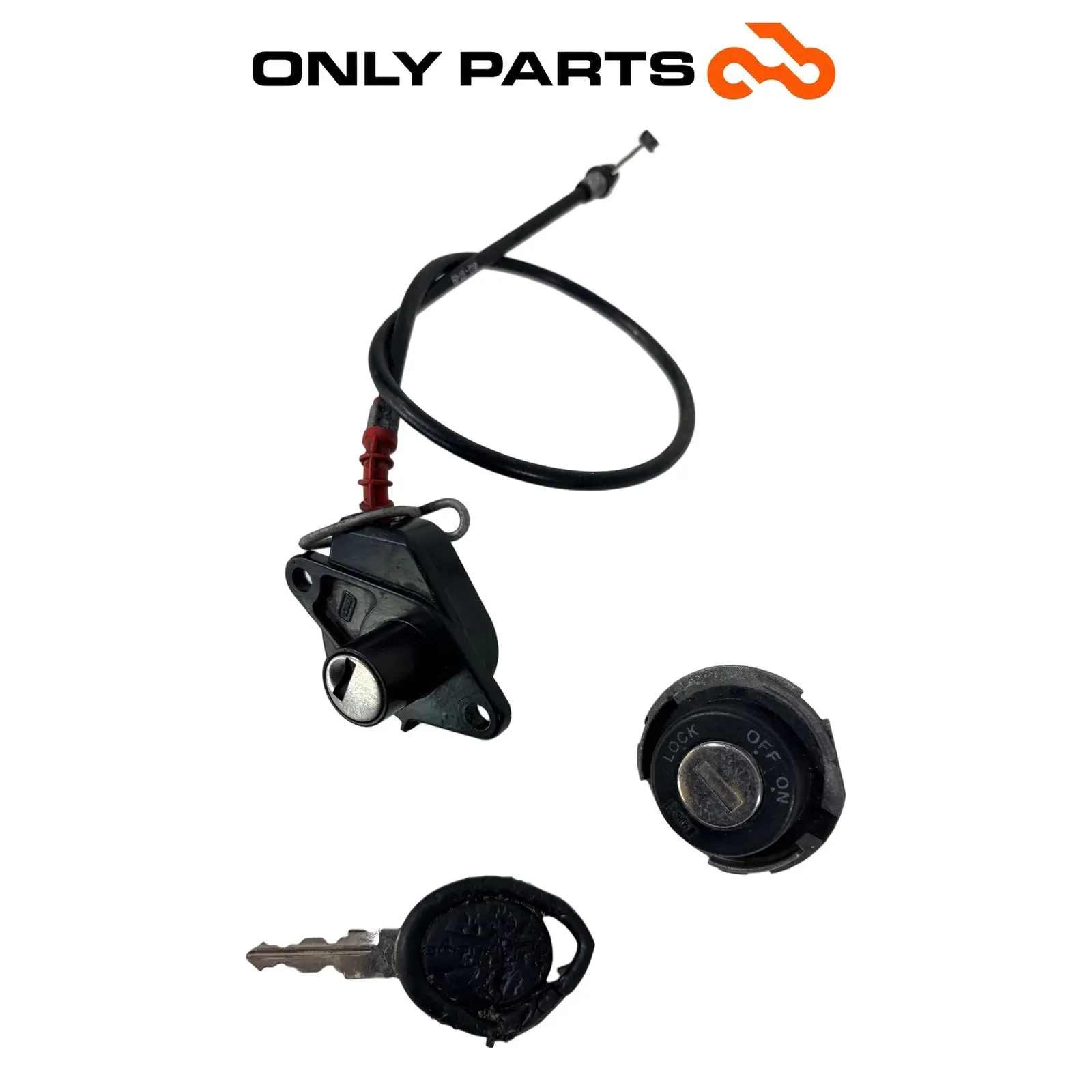 Kit chiavi completo Aprilia Scarabeo 300cc 2010 Bianco usato — foto reale 2