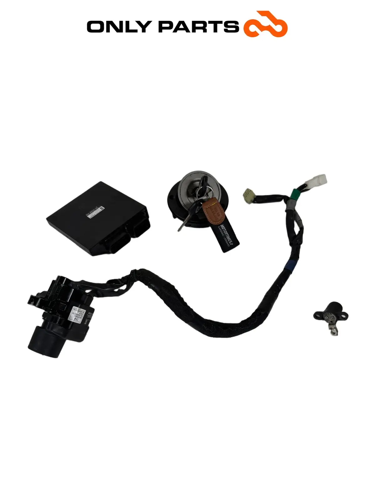 Kit chiavi completo / centralina ECU blocchetto + chiavi Yamaha Tracer 900cc 2019 Nero usato — foto reale 7