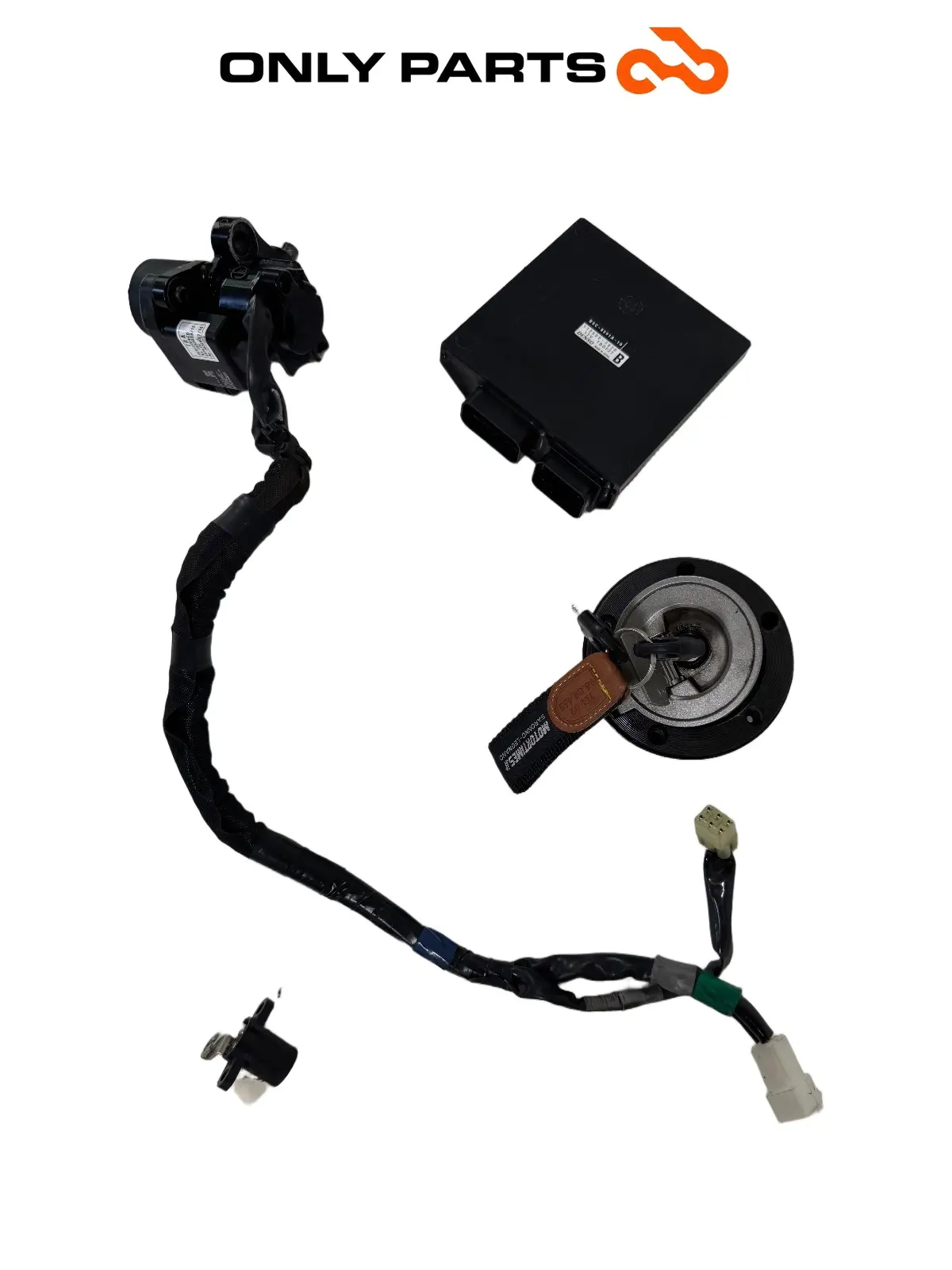 Kit chiavi completo / centralina ECU blocchetto + chiavi Yamaha Tracer 900cc 2019 Nero usato — foto reale 8