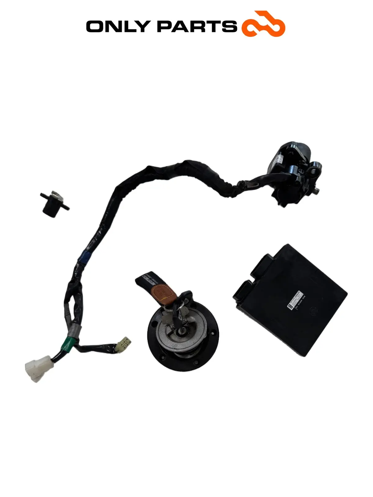 Kit chiavi completo / centralina ECU blocchetto + chiavi Yamaha Tracer 900cc 2019 Nero usato — foto reale 9