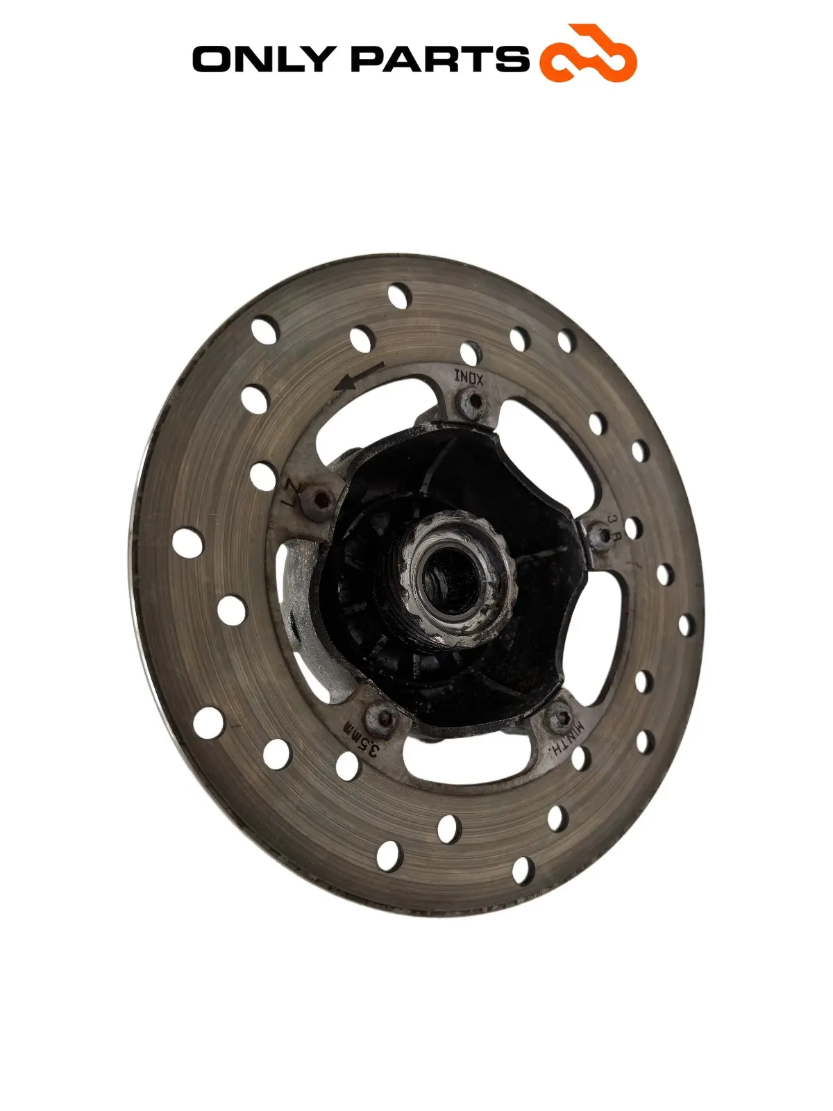 Mozzo ruota + disco freno anteriore Piaggio Vespa Lx 150cc usato — foto reale 3