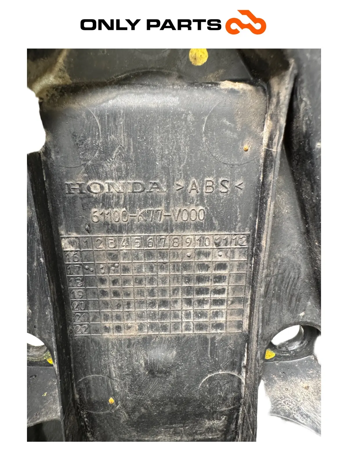 Parafango anteriore Honda SH 150cc 2017 Nero usato — foto reale 10