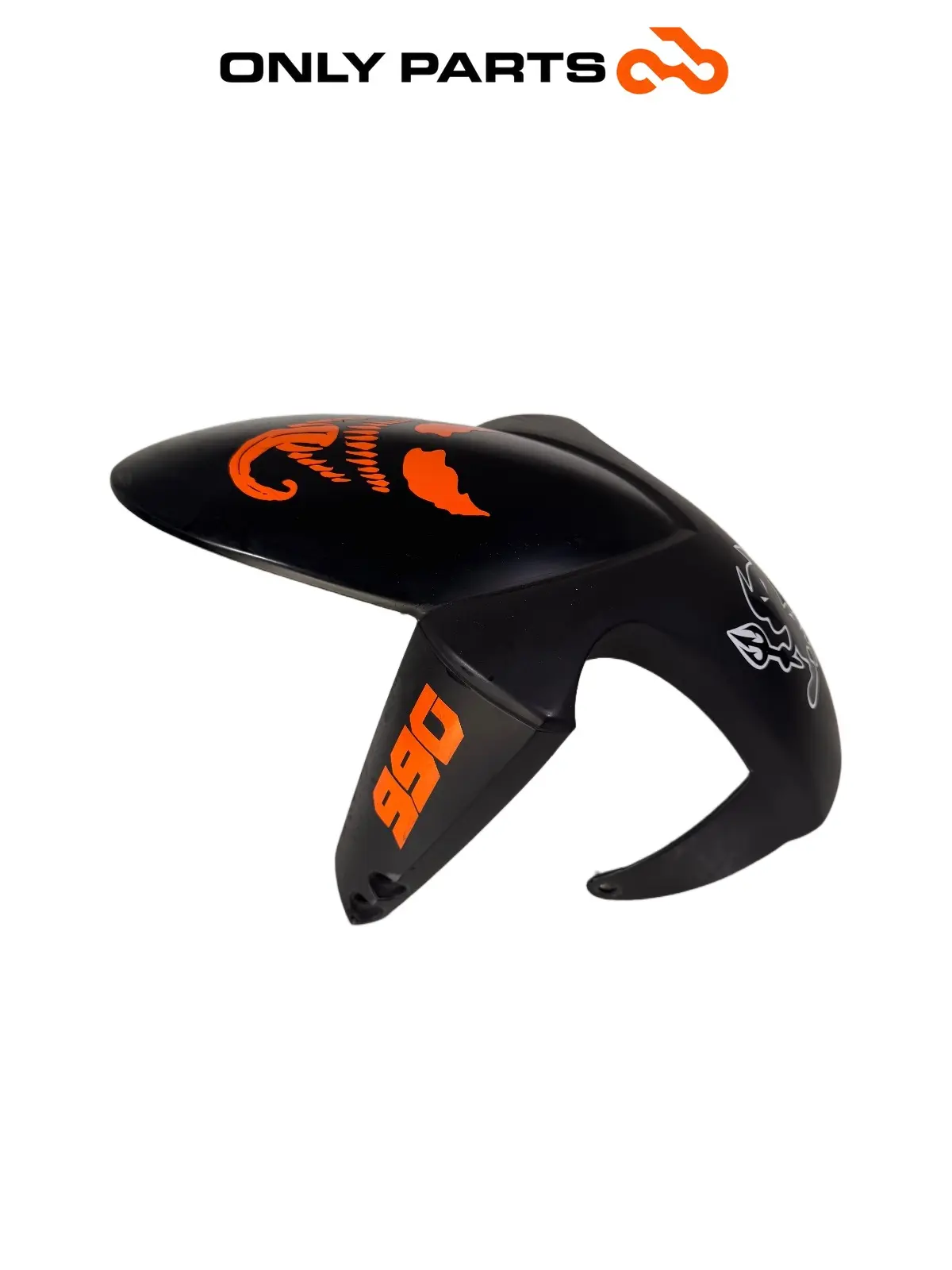 Parafango anteriore KTM Super Duke 990cc 2006 Nero/Arancione usato — foto reale 1