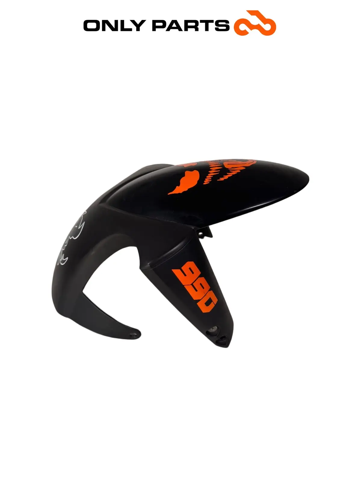 Parafango anteriore KTM Super Duke 990cc 2006 Nero/Arancione usato — foto reale 5