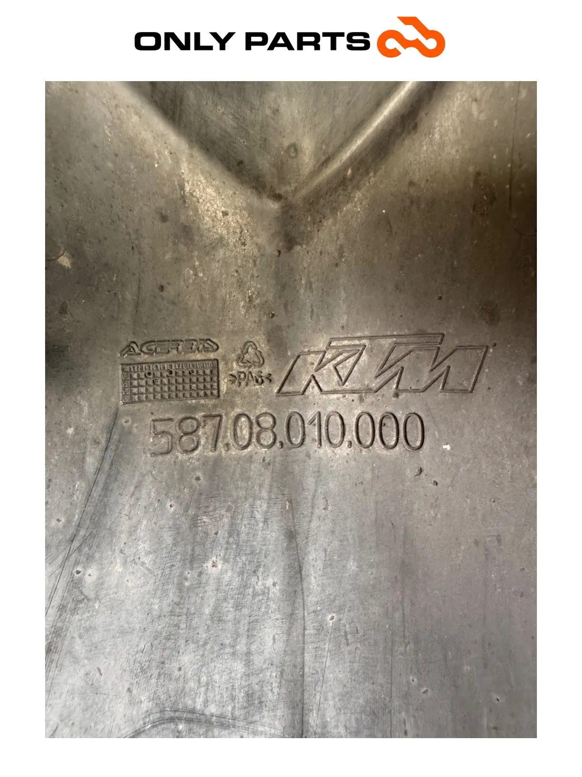 Parafango anteriore KTM Super Duke 990cc 2006 Nero/Arancione usato — foto reale 8
