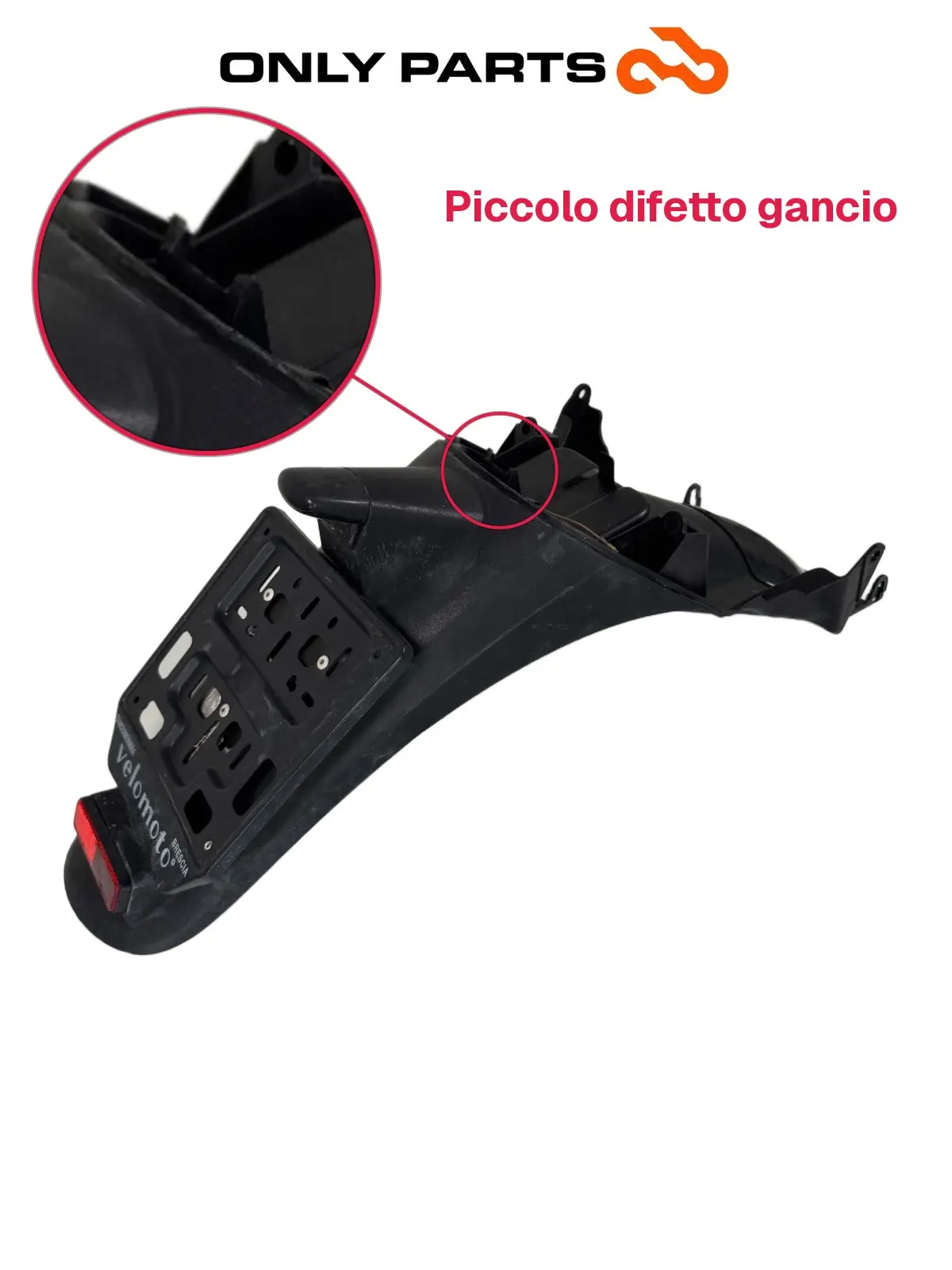parafango posteriore Honda Sh 125cc 2004 Rosso usato — foto reale 2
