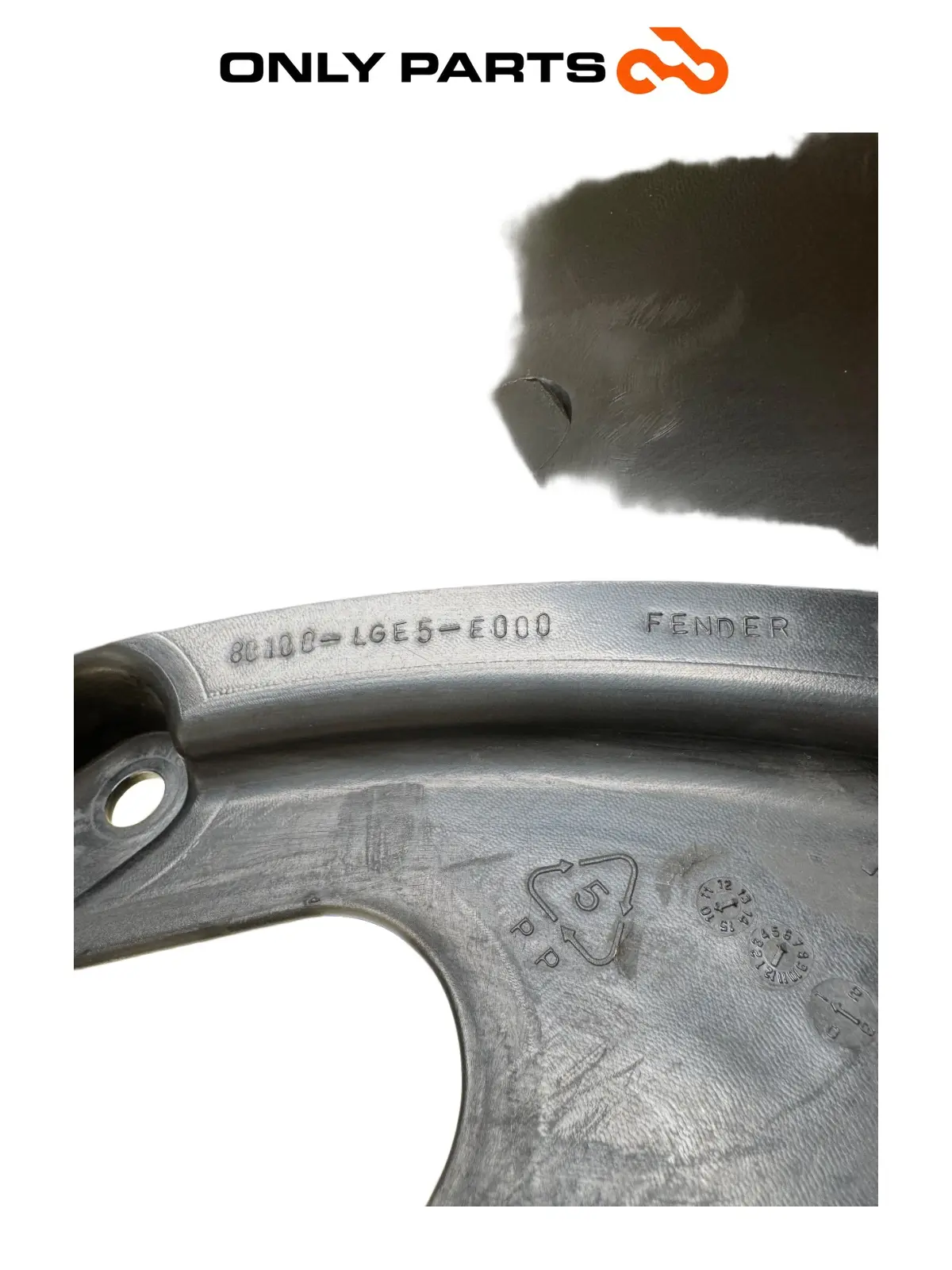 Parafango posteriore 80100-LGE5-E000 Kymco People GTi 300 2014 (rear fender) Kymco People GTi 300cc 2014 Bianco usato — foto reale 10