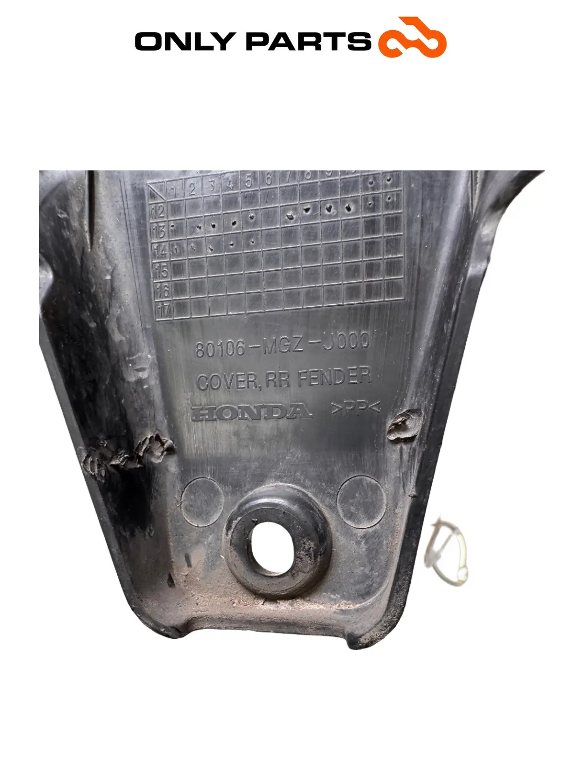 parafango posteriore interno Honda CB 500 F 500cc 2014 Nero usato — foto reale 8
