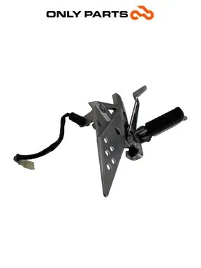 Pedana anteriore DX + leva pedale freno Kawasaki Z 750cc 2004 Nera usato — foto reale 3