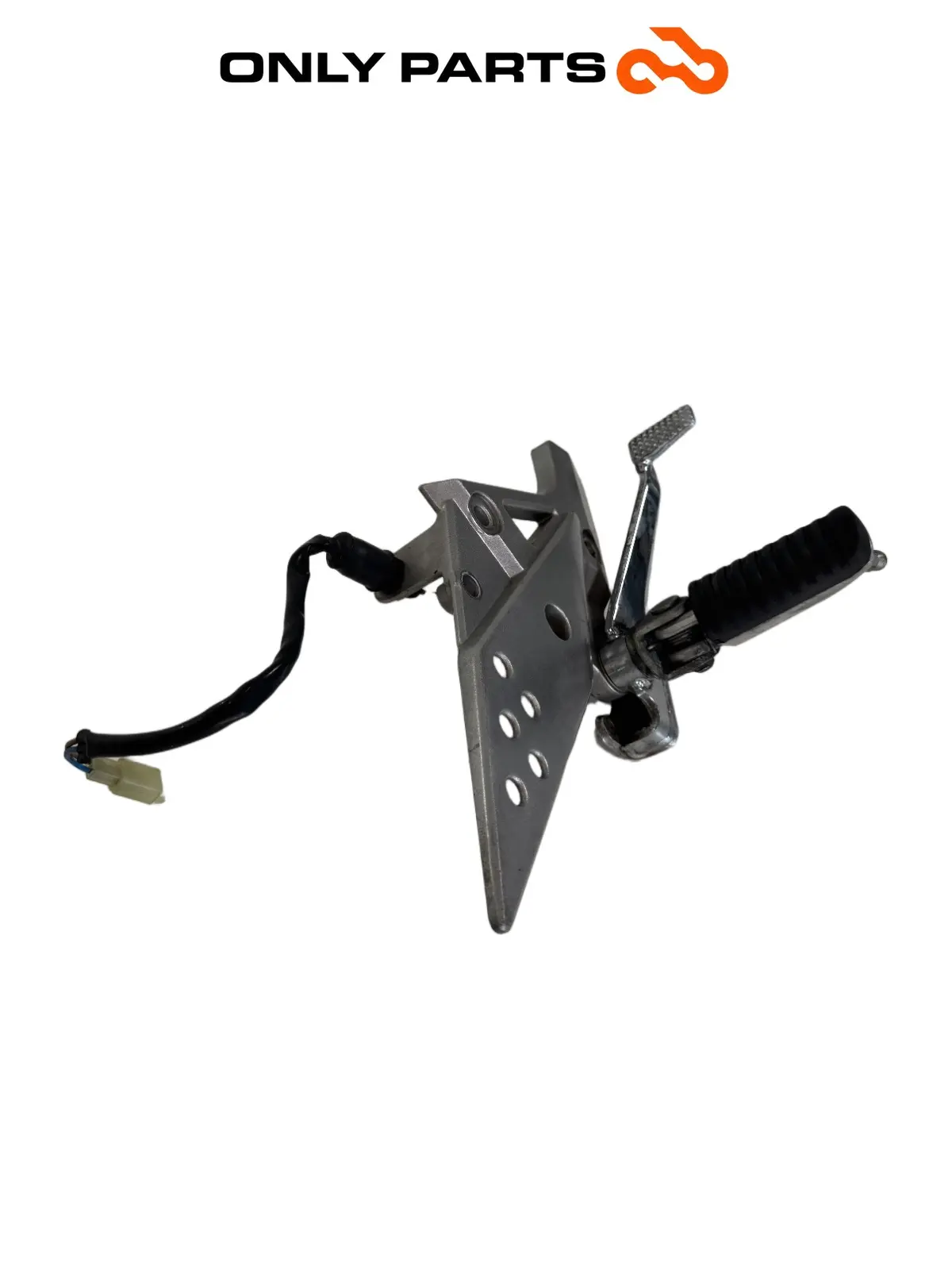 Pedana anteriore DX + leva pedale freno Kawasaki Z 750cc 2004 Nera usato — foto reale 3