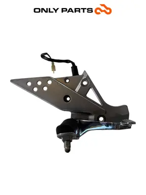 Pedana anteriore DX + leva pedale freno Kawasaki Z 750cc 2004 Nera usato — foto reale 6