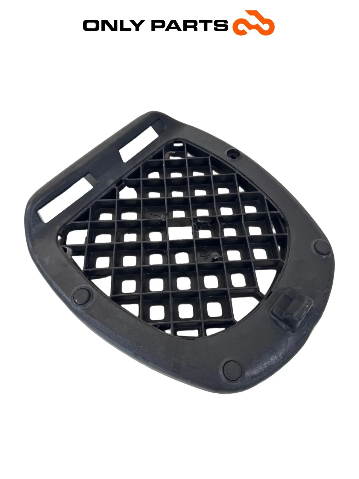 Piastra attacco bauletto portapacchi a nido d'ape Kymco People GTi 300 2014 (top case plate) Kymco People GTi 300cc 2014 Bianco usato — foto reale 3