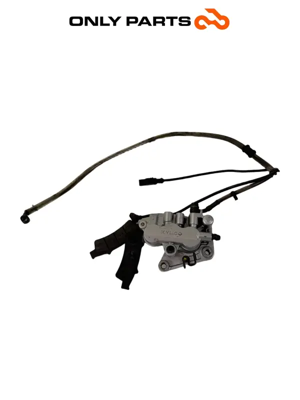 Pinza freno anteriore con supporto, tubo freno e sensore ABS Bosch — 2