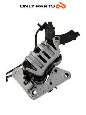 Pinza freno anteriore con supporto, tubo freno e sensore ABS Bosch Kymco People GTi 300cc 2014 Bianco usato — foto reale 8