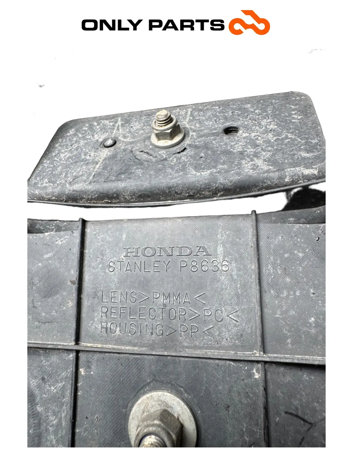 Portatarga + coppia frecce posteriori Honda PCX 125cc 2011 Grigio usato — foto reale 10