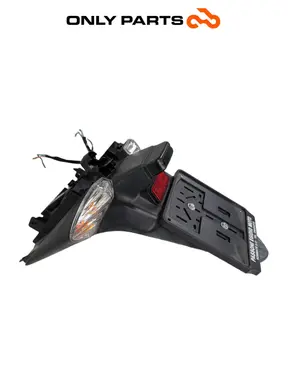 Portatarga + coppia frecce posteriori Honda PCX 125cc 2011 Grigio usato — foto reale 4