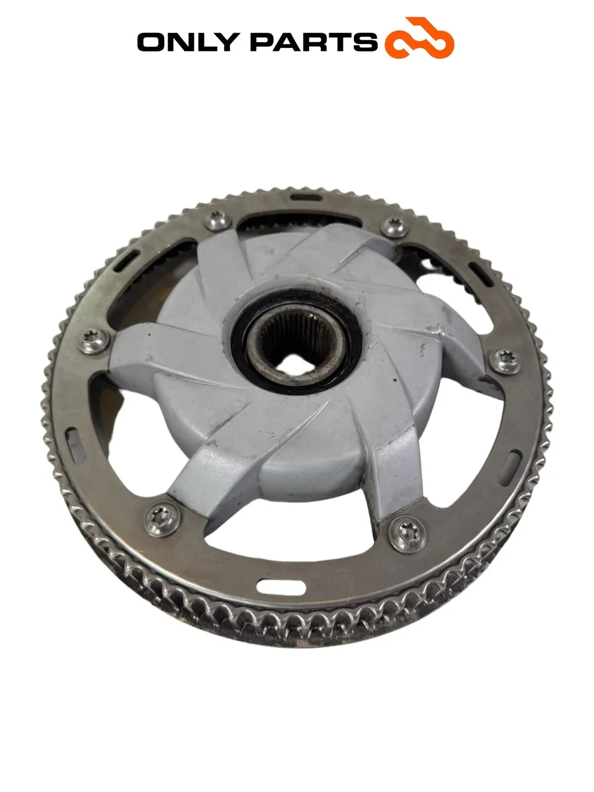 Puleggia corona + mozzo trasmissione posteriore BMW F 650 CS 2001 Grigio usato — foto reale 2