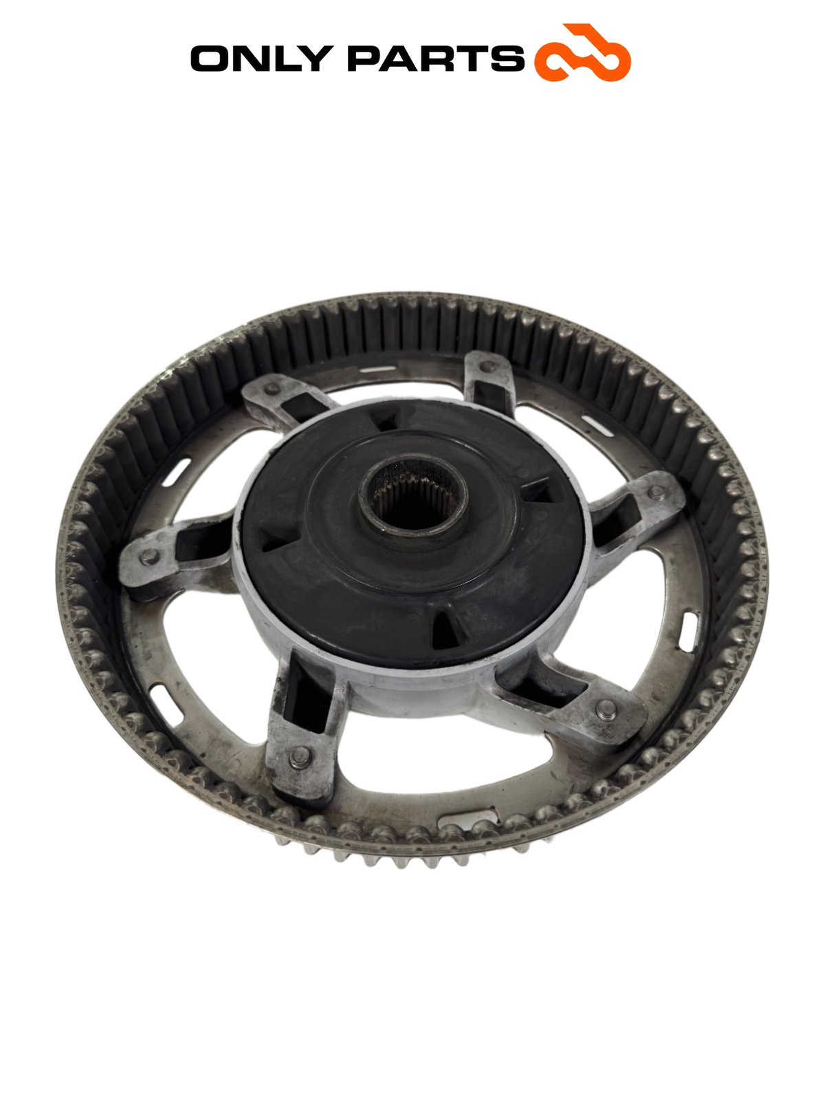 Puleggia corona + mozzo trasmissione posteriore BMW F 650 CS 2001 Grigio usato — foto reale 9
