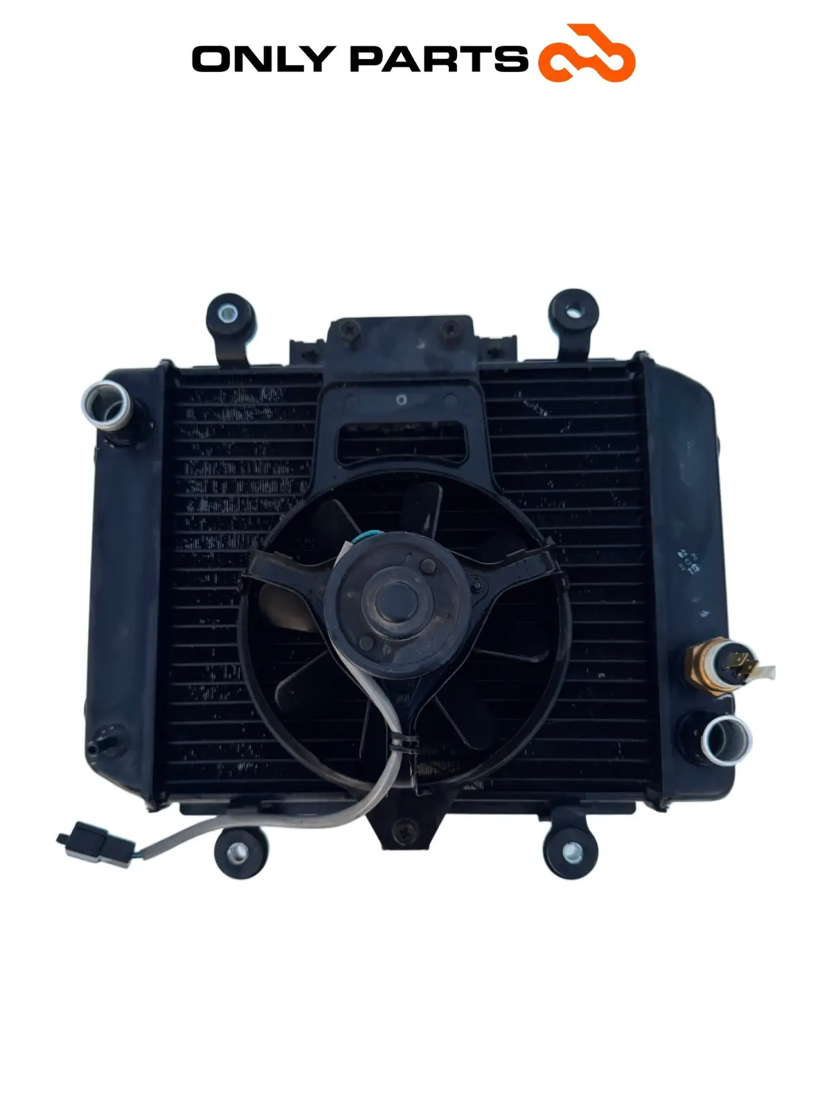 Radiatore acqua + ventola Kawasaki Er-5 500cc 2002 usato — foto reale 7