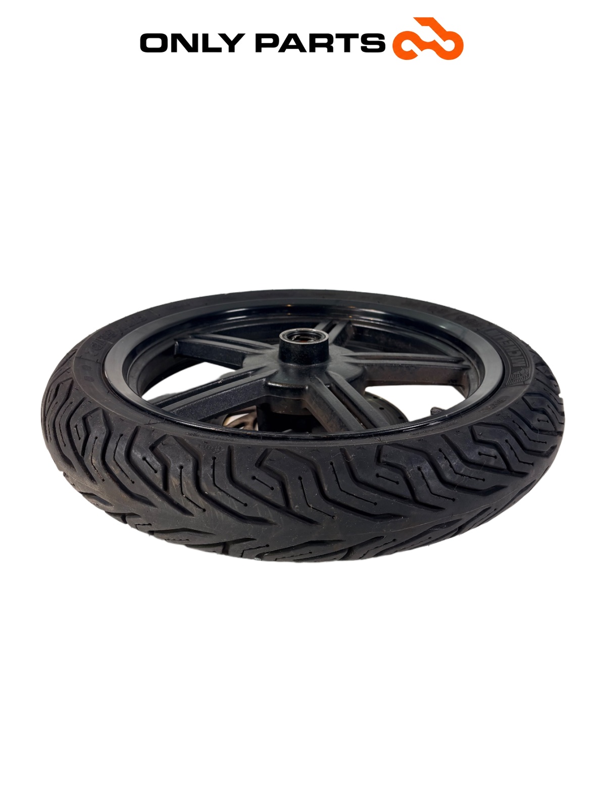 Ruota anteriore + disco Kymco Agility  125cc 2015 Nero usato — foto reale 7