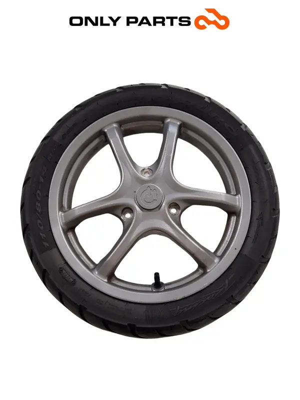 CERCHIO ANTERIORE RUOTA LEGA NERO 14" QUADRO 350S ANNO 2013 ORIGINALE / SCOOTER — 4