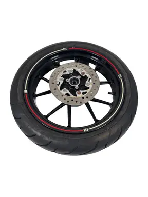 Ruota posteriore completa KTM Duke 200cc 2012 Arancione usato — foto reale 1