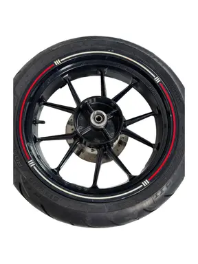 Ruota posteriore completa KTM Duke 200cc 2012 Arancione usato — foto reale 12
