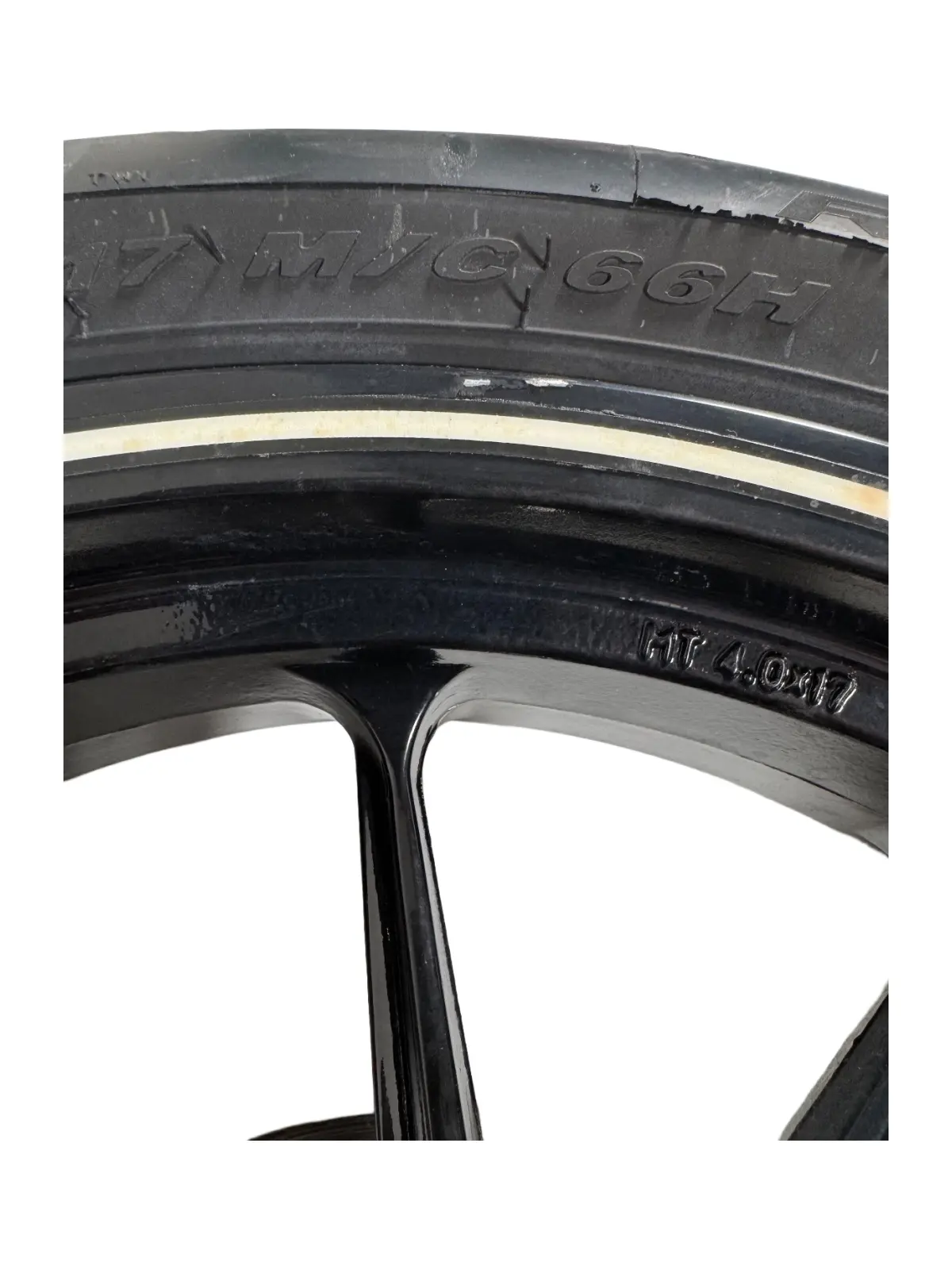 Ruota posteriore completa KTM Duke 200cc 2012 Arancione usato — foto reale 14