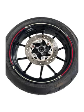Ruota posteriore completa KTM Duke 200cc 2012 Arancione usato — foto reale 5