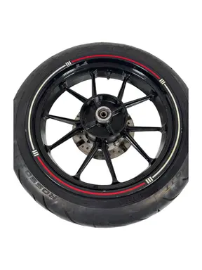 Ruota posteriore completa KTM Duke 200cc 2012 Arancione usato — foto reale 9
