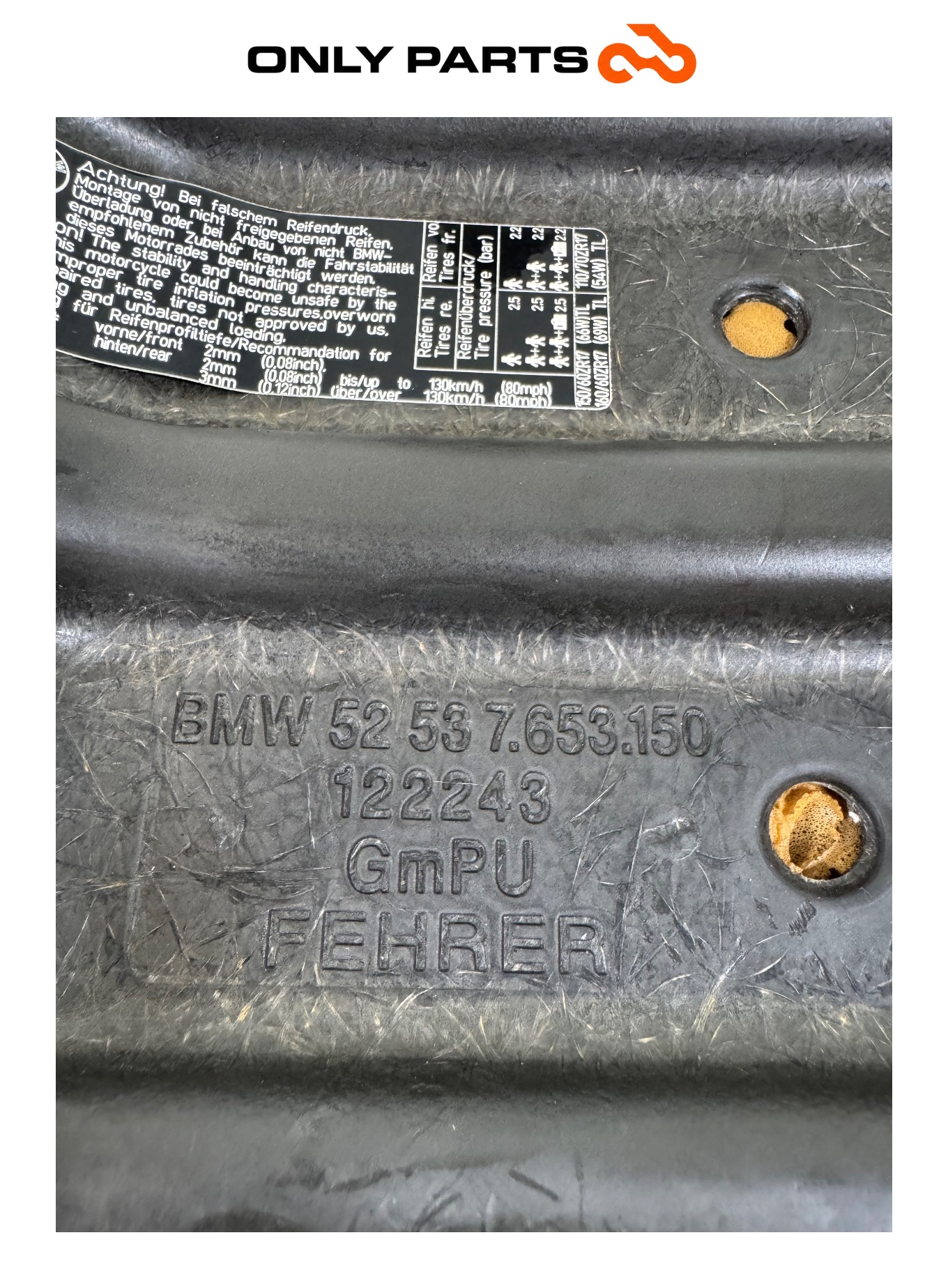 Sella BMW F 650 CS 2001 Grigio usato — foto reale 12